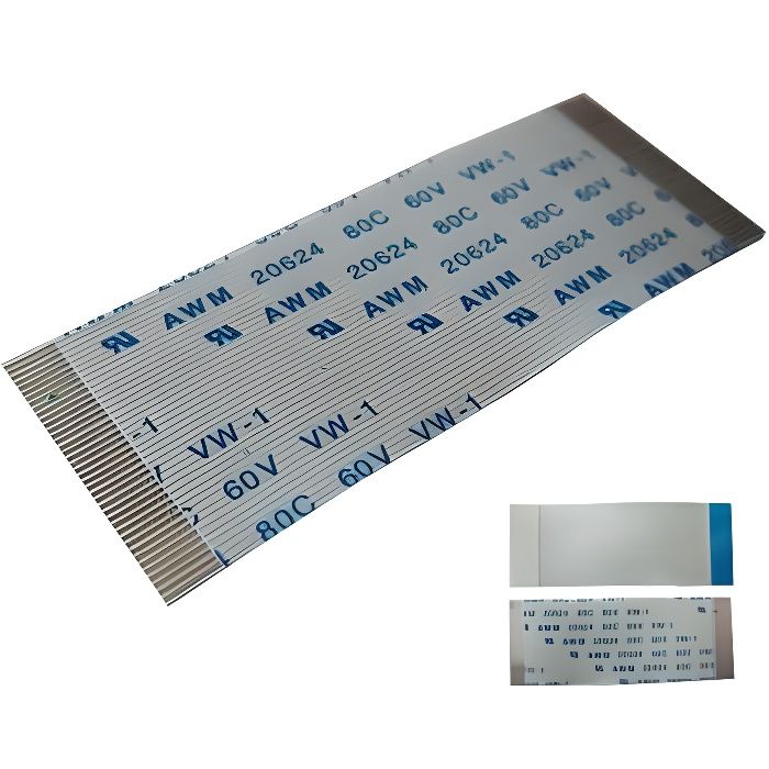 Nappe ZIF TYPE A - Pour disques Toshiba - Référence AWM 20624 - Connecteurs sur la même face - 55mm