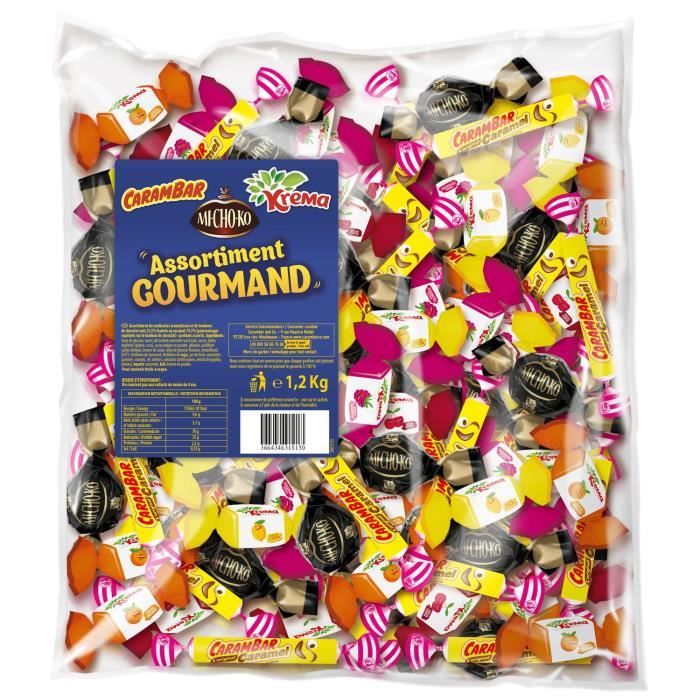 KREMA Bonbons Assortiment Gourmand en vrac - 1,2 kg