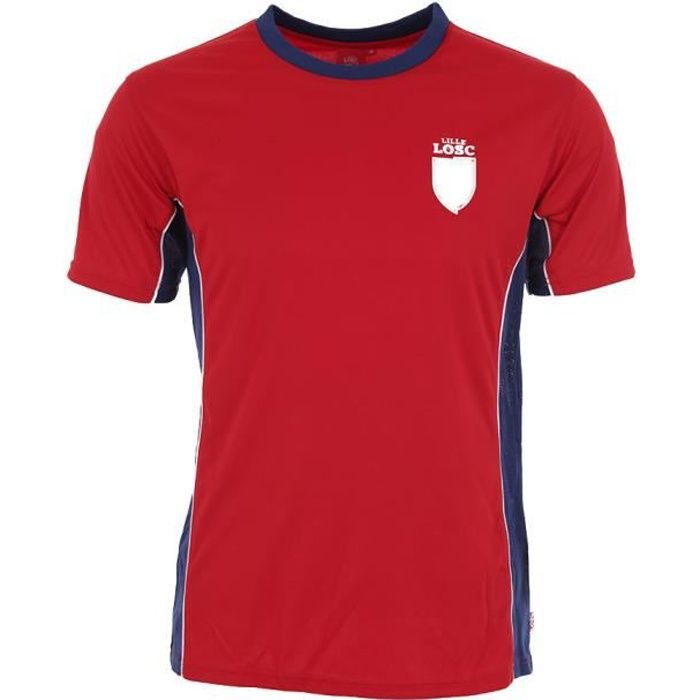 Tee-Shirt Fan Lille - Licence Officielle LOSC - Rouge.