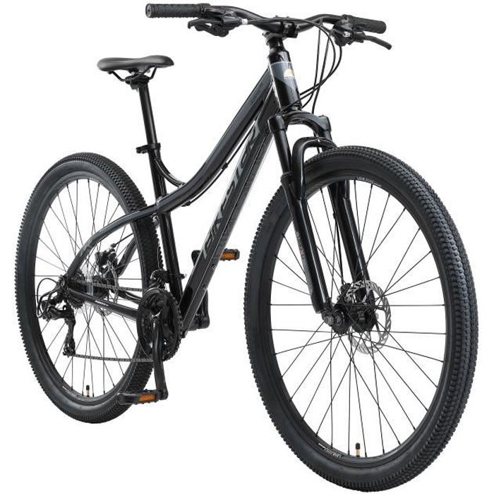 BIKESTAR | VTT en Aluminium | 29 Pouces | Mountainbike avec Frein à Disque | Noir Gris
