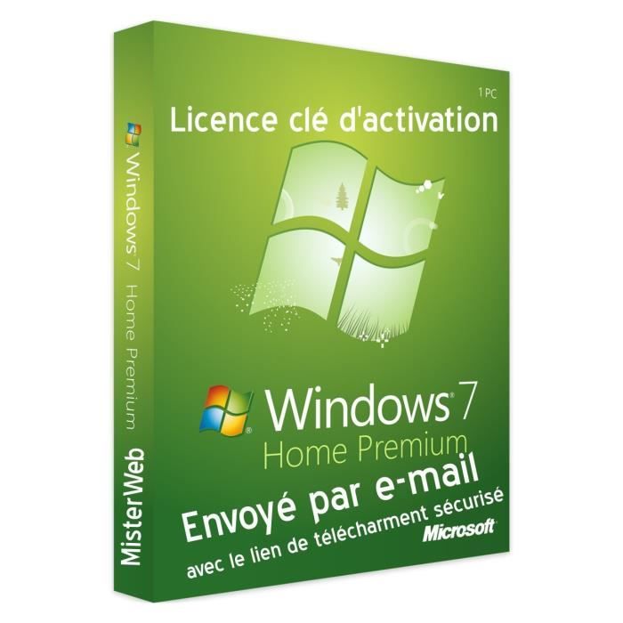 Activation de Windows 7 Home Premium - FR - A Télécharger 32-64Bits clé original liens fournis
