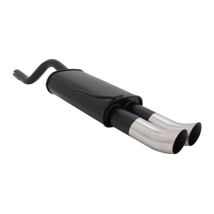 Silencieux Echappement Renault Clio 2 98/05 - 2x76mm DTM