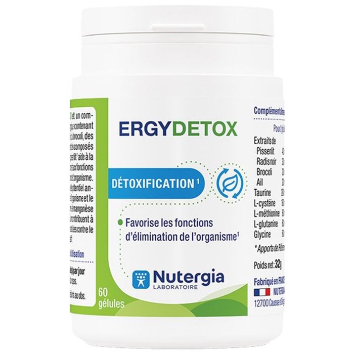 NUTERGIA ERGYDETOX BOITE 60 GELULES
