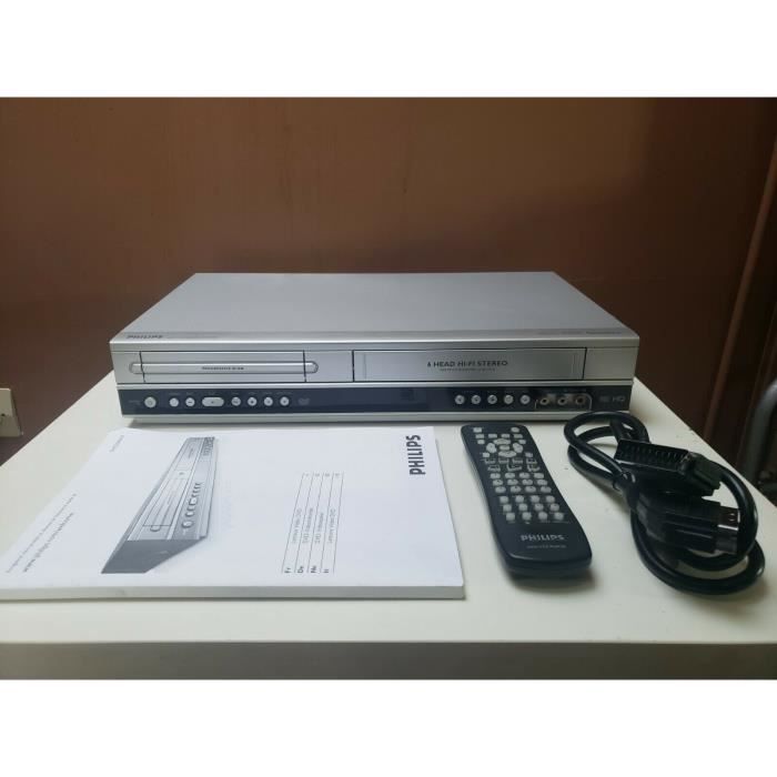 Combi Combine Philips Dvp3350v Lecteur Dvd Magnetoscope Enregistreur Vhs Cassette Video