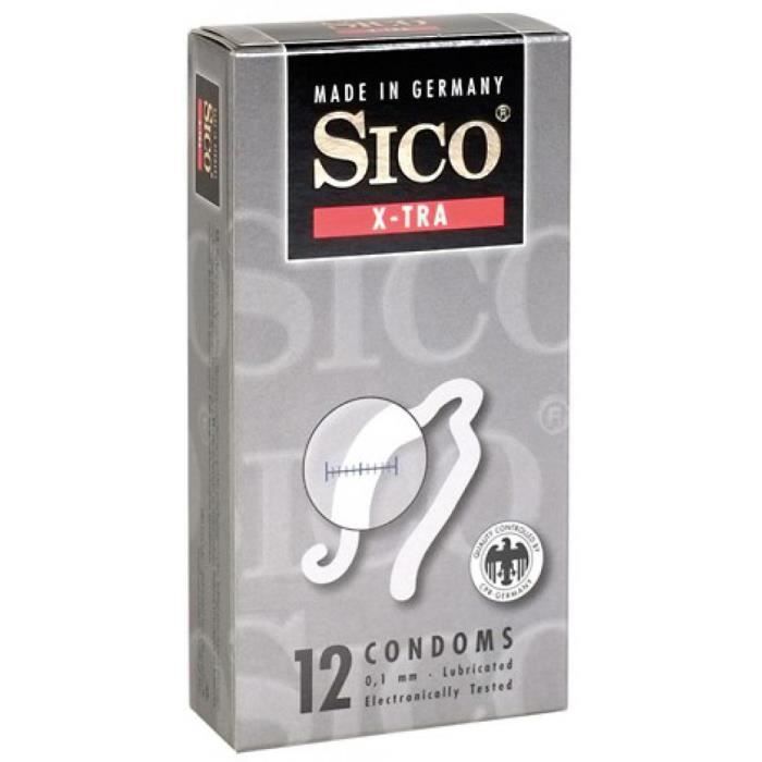 Préservatifs Préservatifs X-tra 1mm x12 Sico