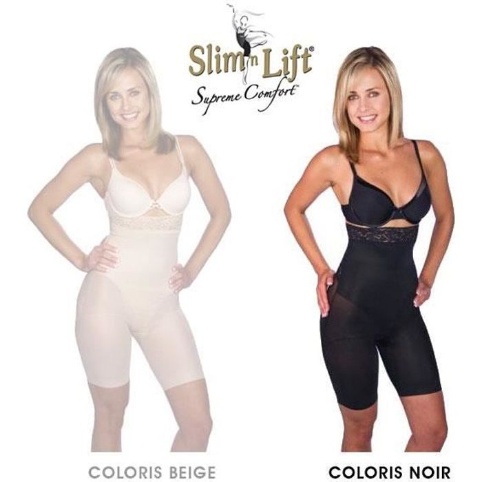 Panty Slim N Lift Gaine Amincissante Effet Minceur et Galbant Couleur Noir - Taille S