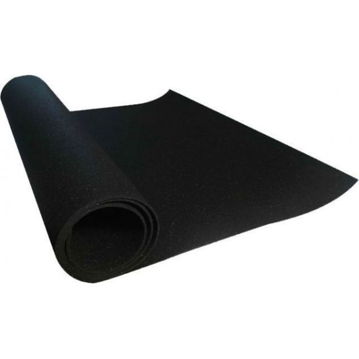 Tapis de protection barbecue en caoutchouc recyclé 150x90 cm Noir