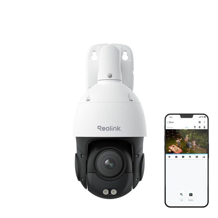 Reolink Caméra de Surveillance 4K 8MP PTZ PoEZoom Optique 16XPan 360°& Tilt 90°Suivi AutoVision Noc 80m
