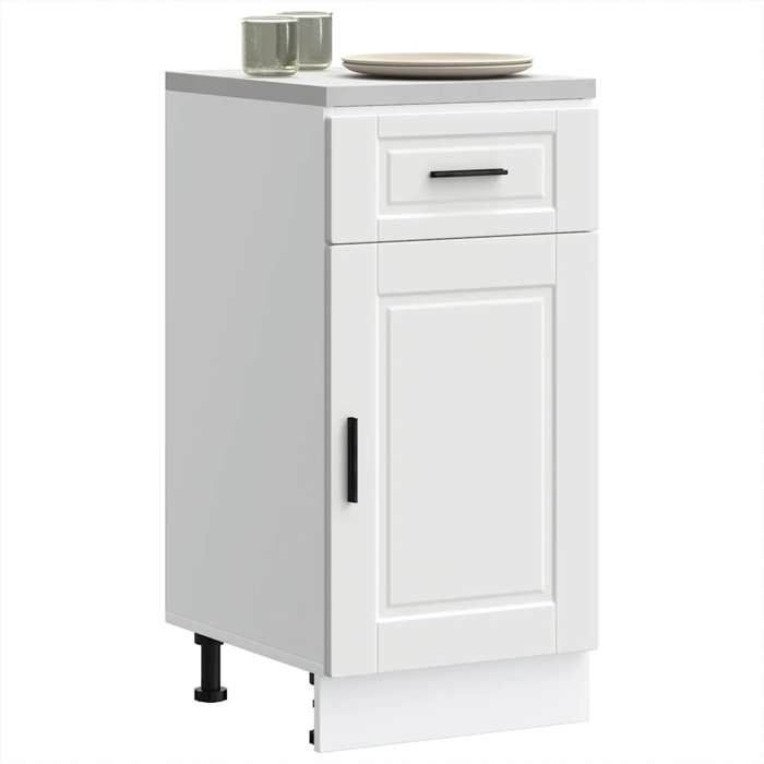 vidaXL Armoire de cuisine Porto blanc bois dingénierie 853947
