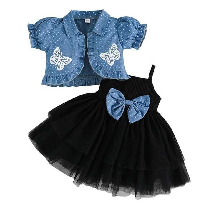 Ensemble Bébé Fille Tutu Robe et Cardigan Sets Pièces Elégante