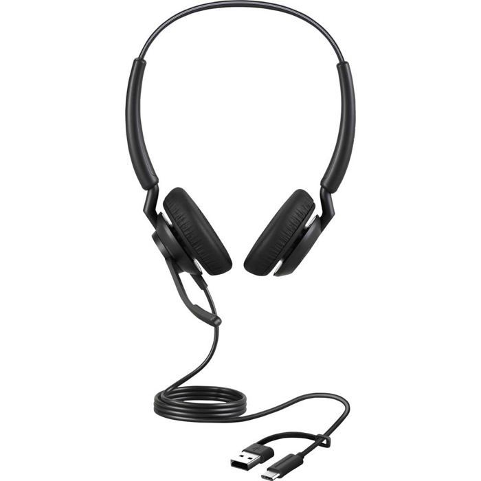 Jabra Engage 40 Stereo Micro casque sur oreille filaire USB A USB C isolation acoustique Optimisé pour Microsoft Teams - vue 6
