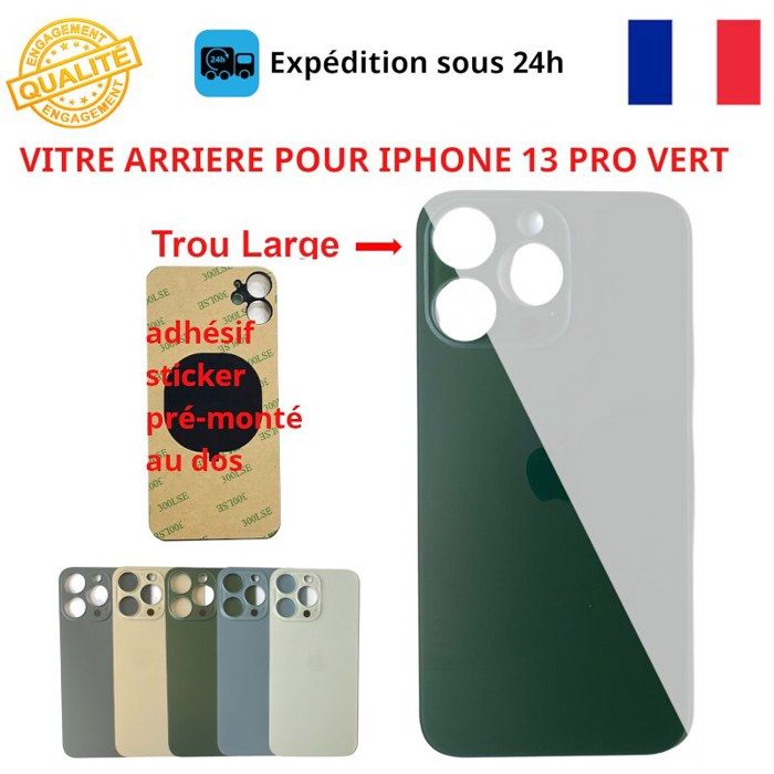 Cache Batterie / Vitre Arrière Premium Noir Pour Xiaomi 13T Pro