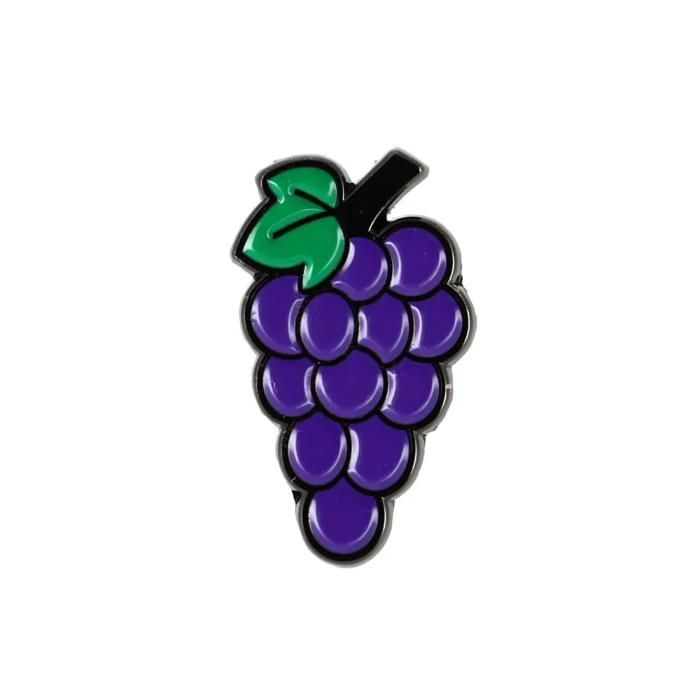 CLJ - Pins - Grappe de raisin - Raisin - Unisexe - Alimentation - qualité de finition - Epingle - Broche - Badge - PINS NOURRITURE CLJ - Pins - Grappe de raisin - Raisin - Unisexe - Alimentation - qualité de finition - Epingle - Broche - Badge - PINS NOURRITURE