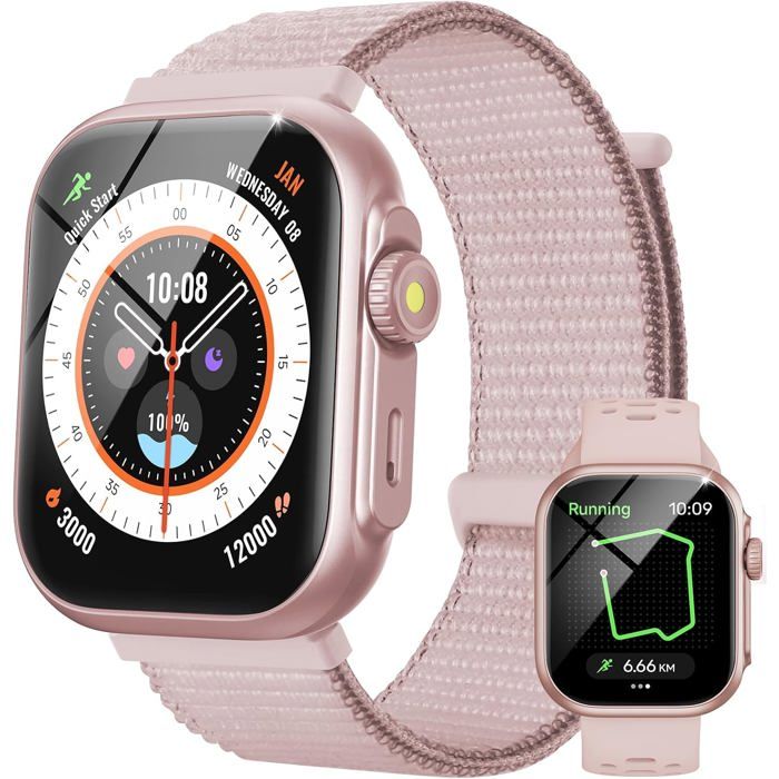 Montre Connectée Homme Femme Avec Appels Bluetooth Smartwatch Avec Gps 3Atm Étanche 1 85 Montre Avec 100+ Sports Fréque[YS102]