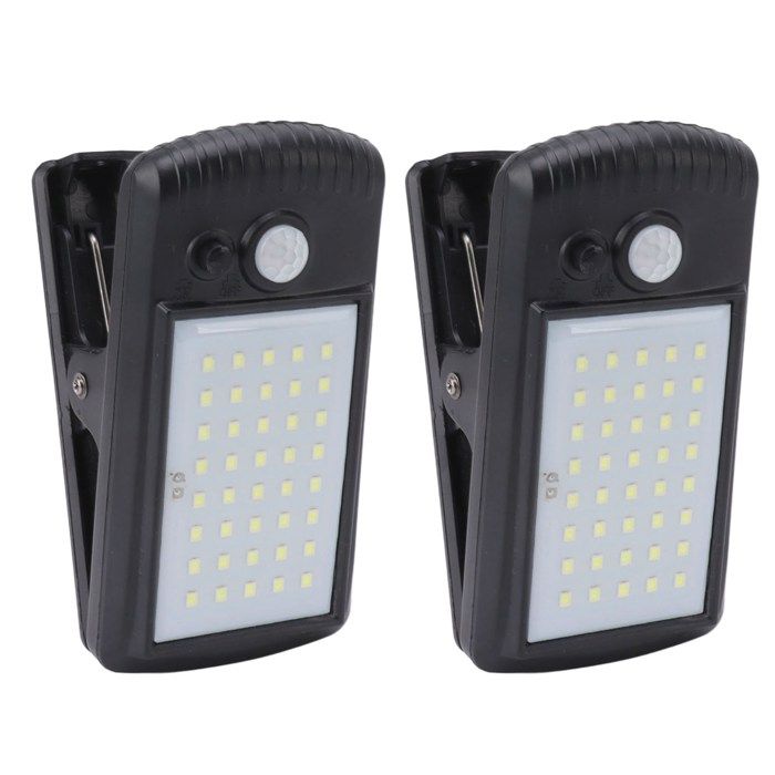 Mxzzand lumières extérieures à capteur de mouvement à clip Mxzzand lumières solaires à clip Mxzzand Clip solaire jardin lanterne