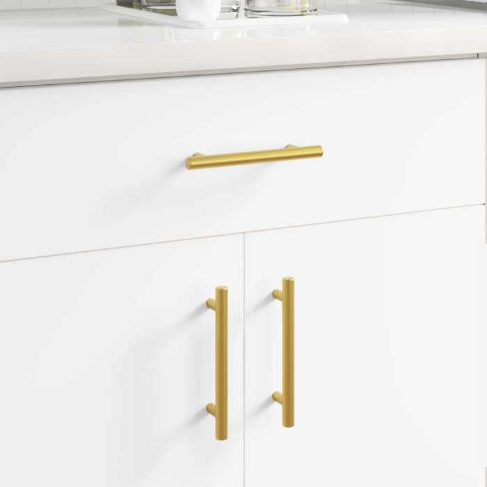 BURKE@ Or Poignée de cabinet 12 pcs Doré 150 mm Acier inoxydable 0.5 kg Haute qualité A14173