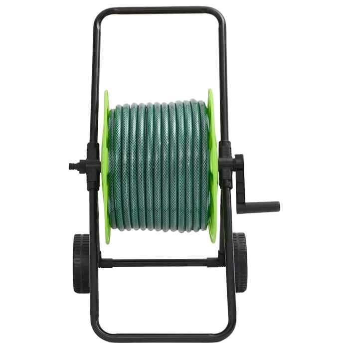 MOTHINESSTO-Chariot enrouleur vert avec jeu de raccords de tuyaux 19cm 30m