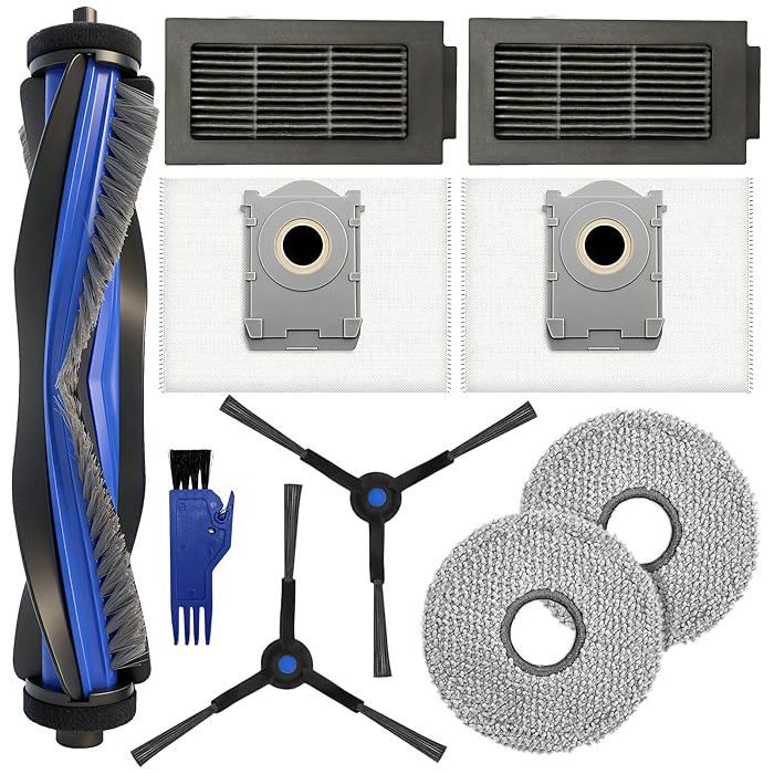 Kit accessoires aspirateur robot pour Ecovacs Deebot T50 Omni T50 Pro Omni 10pcs brosse filtre sacs lingettes