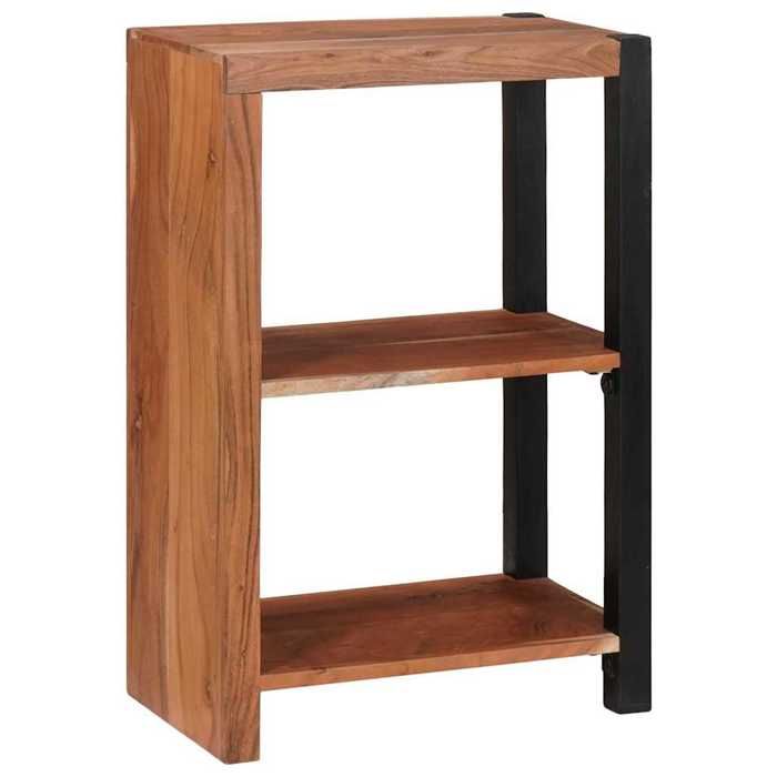Bibliothèque de rangement(1 PCS) - ZENCORE - Colonne Etagère à Livres - Marron 50x30x75cm - Bois dAcacia Massif LH70293