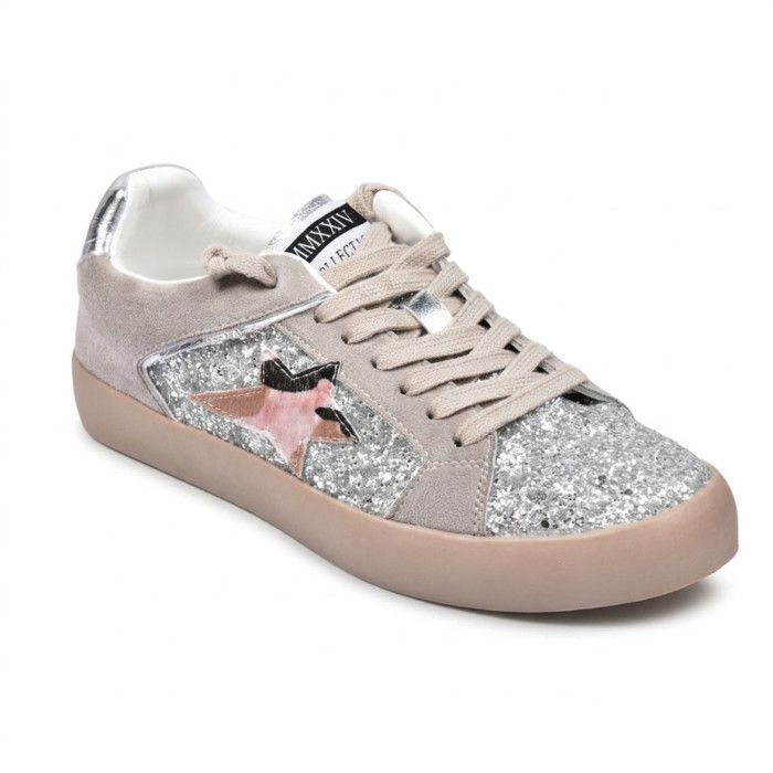 OZABI Sneakers Glitter Femme Étoile Plateforme MMXXIV 36-41 DSY267 ARGENT OZABI Sneakers Glitter Femme Étoile Plateforme MMXXIV 36-41 DSY267 ARGENT