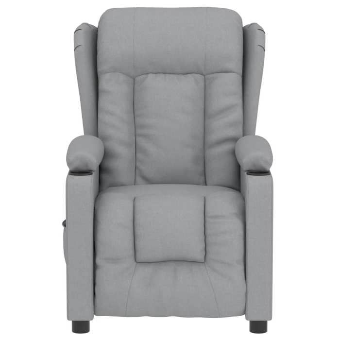 Confortable Fauteuil inclinable électrique pour adulte/enfant 1 place Gris clair Tissu__23288
