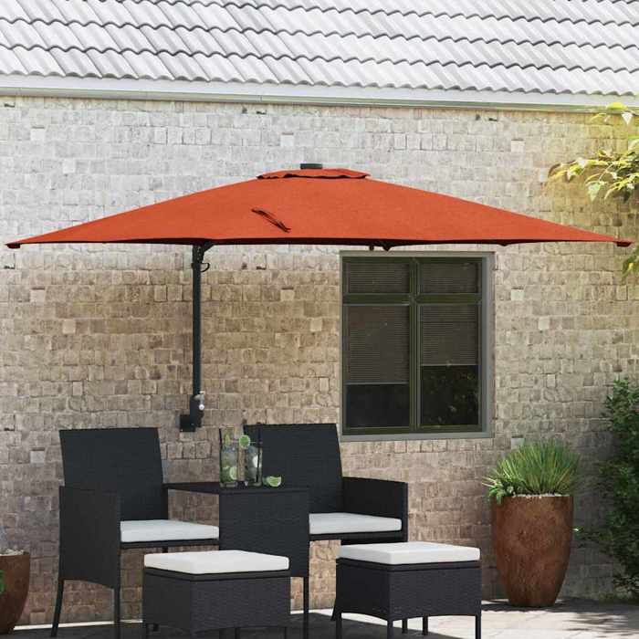 vidaXL Parasol de patio Polyester Grand Inclinable - vue 8