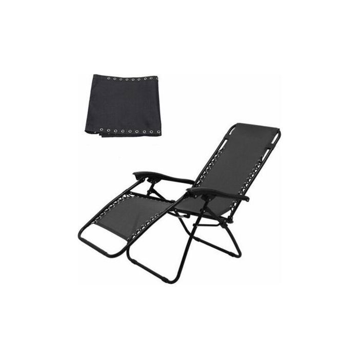 Toile de remplacement chaise longue - Respirante et durable Anti UV et moisissure - Jardin piscine et terrasse - 160x43 cm
