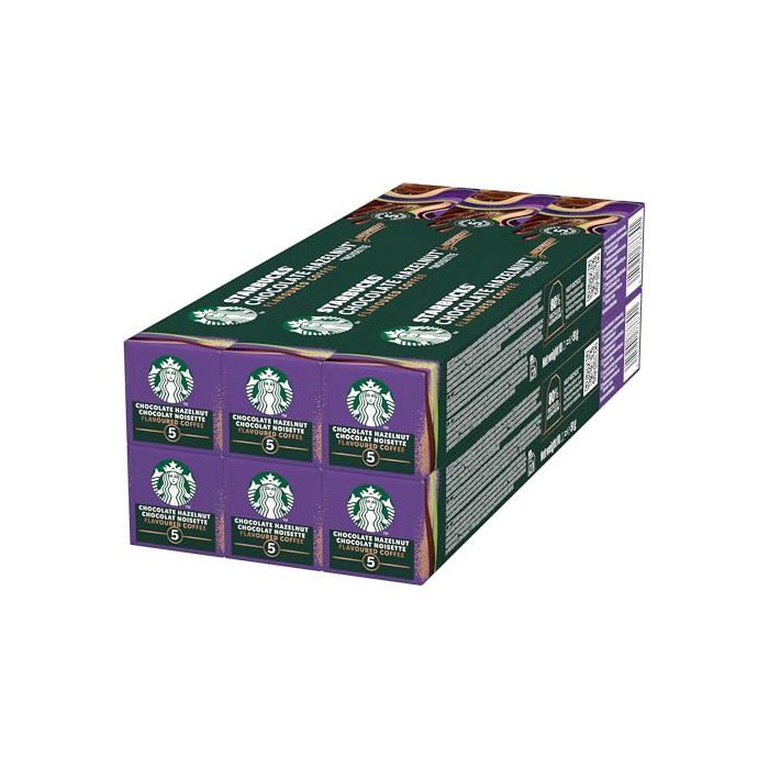 Chocolate Hazelnut by Nespresso Torréfaction Blonde Capsules de Café 6 x 10 (60 Capsules) - Noisette - Végétarien - Boîte Chocolate Hazelnut by Nespresso Torréfaction Blonde Capsules de Café 6 x 10 (60 Capsules) - Noisette - Végétarien - Boîte