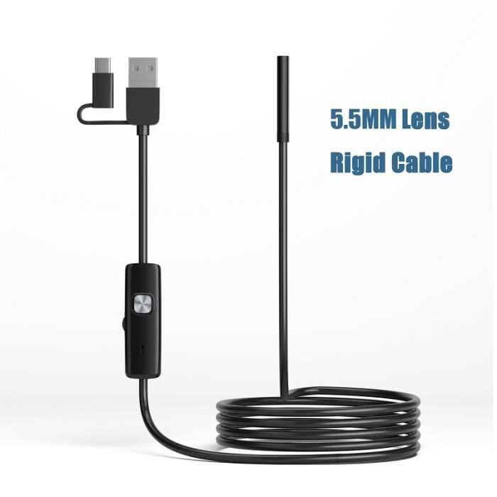 Câble De Remplacement Pour Endoscope Teslong - Caméra D'Inspection 5,5 Mm, Longueur 1 M, Lumière Intégrée