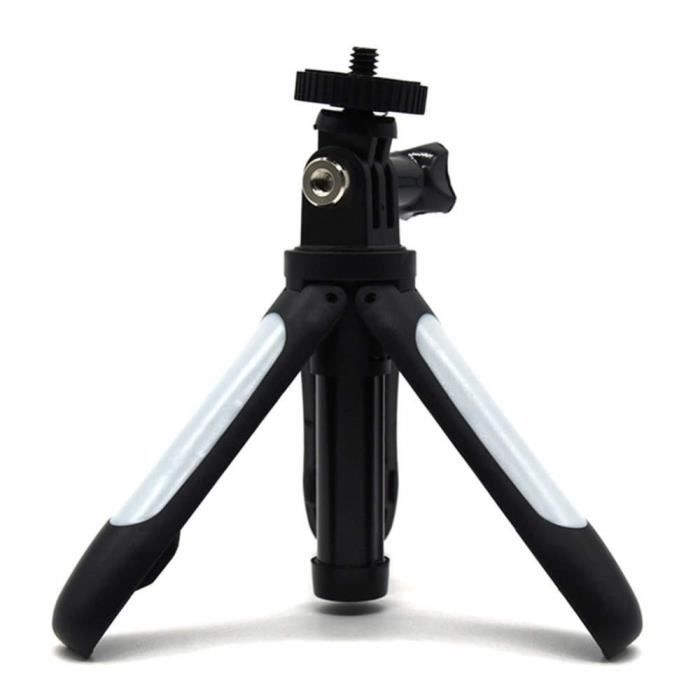 Mini Trépied Rotatif 360° Avec Perche Selfie Réglable - Support Téléphone Et Appareil Photo