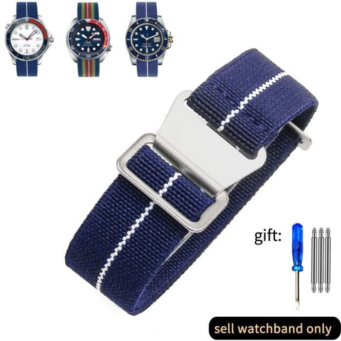 Bracelet De Montre En Nylon 20 Mm 22 Mm, En Toile, à