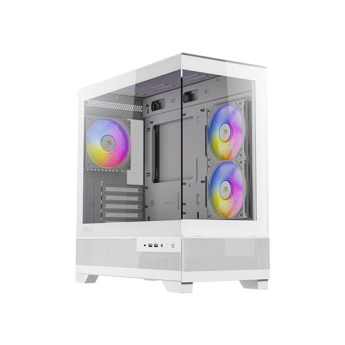 Boîtier PC - ANTEC - CX500M RGB WHITE - Éclairage RGB - Alimentation 500W - Design compact