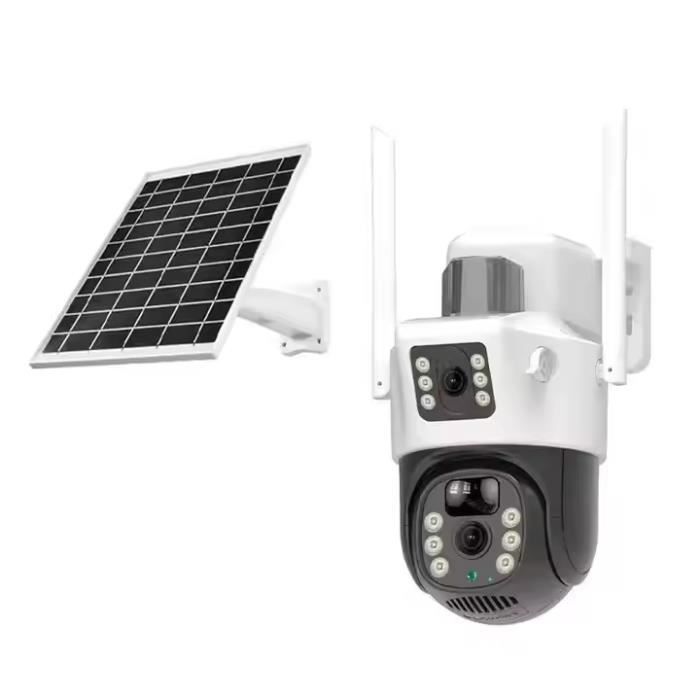 Caméra De Surveillance Wifi BOOOX 2.4 GHz – Batterie Et Solaire, PTZ 360°, Vision Nocturne Couleur, Audio Bidirectionnel