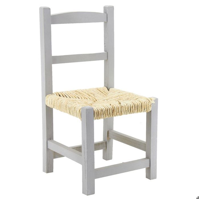 Chaise enfant en bois - AUBRY GASPARD - NCE 1240 - Gris - Vintage - 1 place Chaise enfant en bois - AUBRY GASPARD - NCE 1240 - Gris - Vintage - 1 place