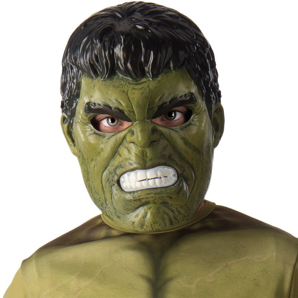 Demi-masque Hulk en PVC pour enfant - RUBIES - Avengers - Vert - A partir de 3 ans