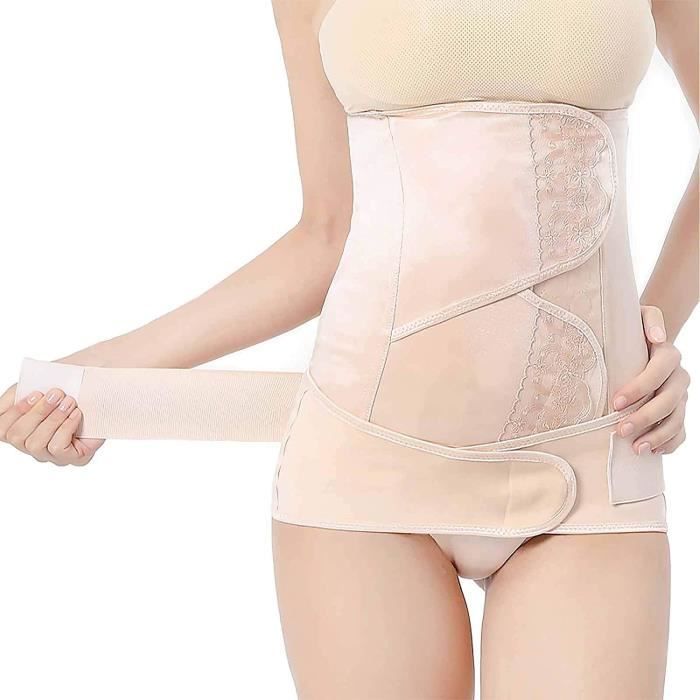 3 en 1 Ceinture Post-Partum Post Accouchement Ceinture Récupération Gaine  Postnatal Ceinture Abdominale Ceinture Pelvienne et Ceinture Lombaire