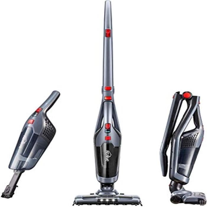 aspirateur balai sans sac kealive aspirateur a main sans fil 2 en 1 autonomie 45 min phare led 2 vitesses modurable silencieux e cdiscount electromenager