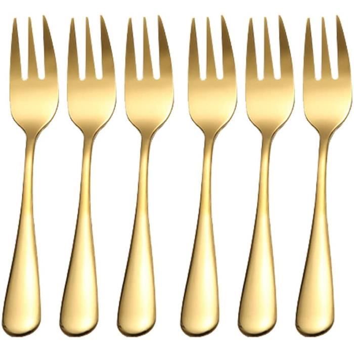 6 fourchettesàdessert,fourchettes en acier inoxydable,fourchettesàdîner,design poli miroir,fourchettesàgâteaux en acier inoxydable pour les cuisines domestiques et les restaurants 