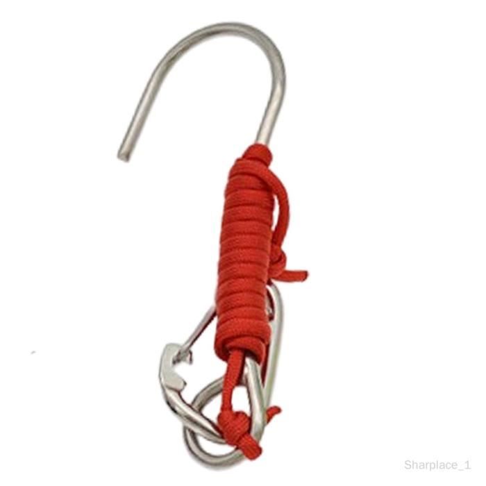 Crochet de plongée sous-marine avec fixation sécurisée pour l