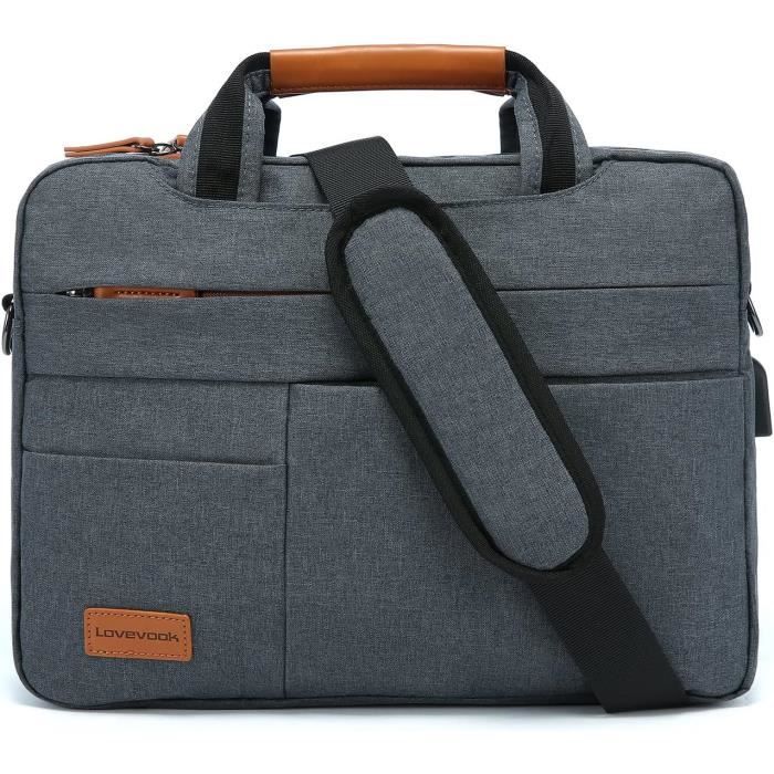 Sacoche Ordinateur Portable 17.3 Pouces Impermeable Mallette Sac Pc Tablette Ordinateur Cartable Sac A Bandouliere Pour Homme c1254 Cdiscount Bagagerie Maroquinerie