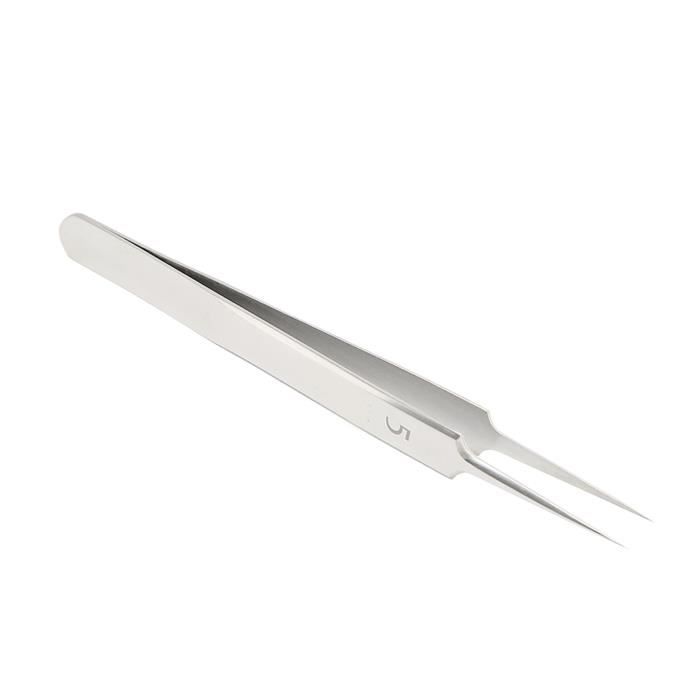 3 CLAVELES Pince à épiler Pointe Crabe Rose 9cm - Parapharmacie