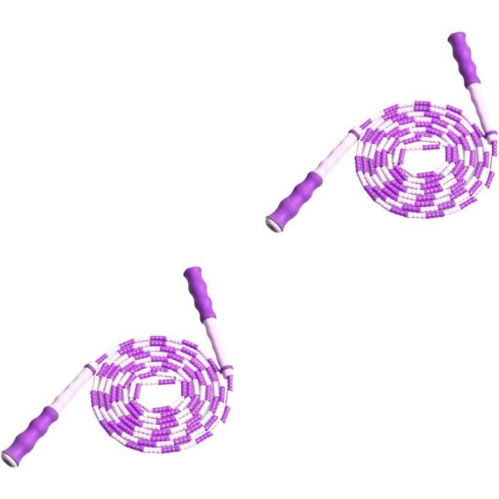 Lot De 2 Cordes à Sauter Arvoni – 2,8 M, Réglables, Poignées Antidérapantes, PVC/ABS, Rose Et Noire – Pour Hommes, Femmes, Enfants