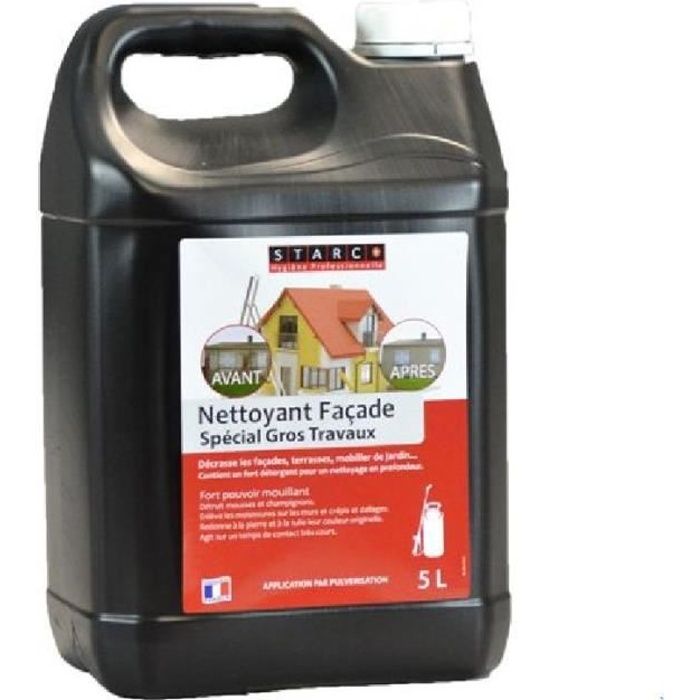 Nettoyant façade | Spécial gros travaux | bidon de 5 litres STARCO ...