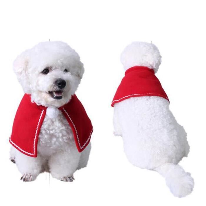 Cape Manteau Mini Robe De Noel Pour Animaux Petit Chien Chat L Rouge Achat Vente Pantalon Pyjama Cape Manteau Mini Robe De N Cdiscount
