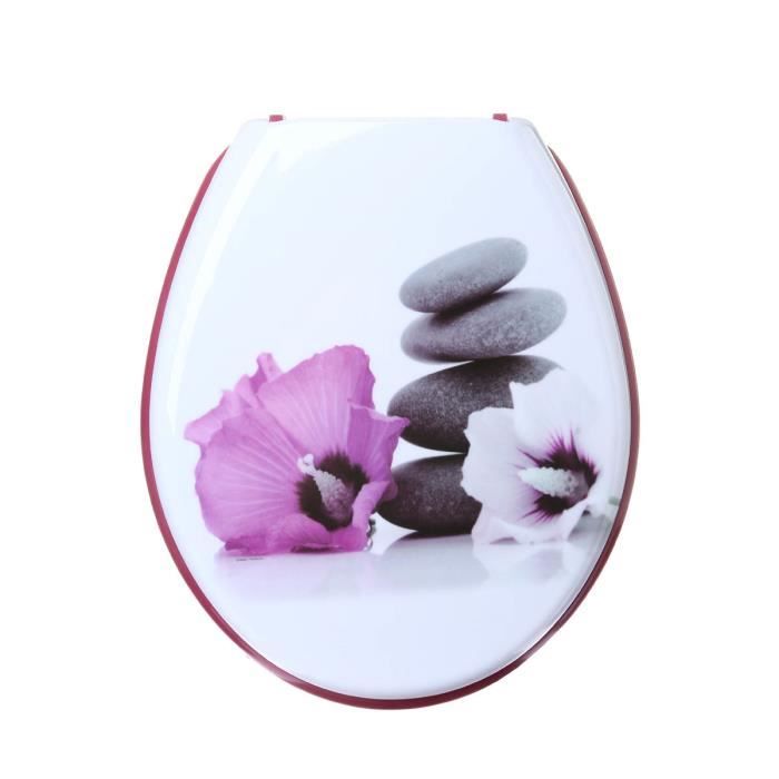 abattant wc mauve