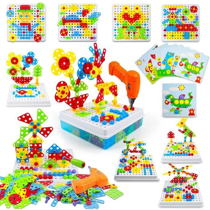 Puzzle 3D Enfant - Mosaique - 238 Pcs - Jeux de société - Educatif - Bricolage