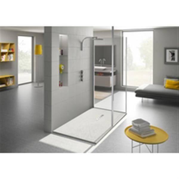 Kinedo Douche Receveur Kinestone 120x90 Blanc Ardoise Ref Rd814