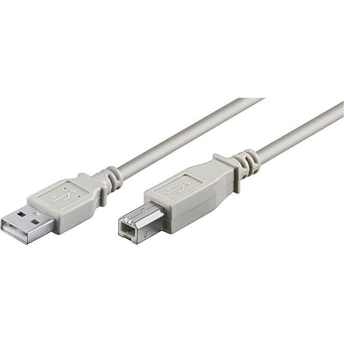 INECK® Câble d'Imprimante USB A-B pour tous HP Imprimantes inclus Deskjet Photosmart LaserJet Officejet Inkjet Colour Copier Fax