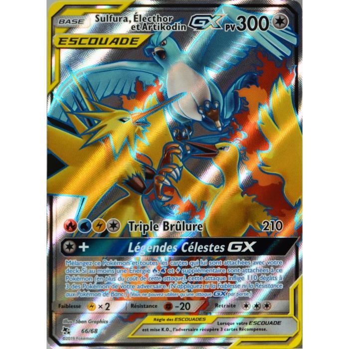 Carte Pokemon 66 68 Sulfura Electhor Et Artikodin Gx 300 Pv Full Art Sl11 5 Soleil Et Lune Destinees Occultes Neuf Fr Cdiscount Jeux Jouets Carte Pokemon 66 68 Sulfura Electhor Et Artikodin Gx 300 Pv Full Art Sl11 5 Soleil Et Lune Destinees Occultes Neuf Fr Cdiscount Jeux Jouets