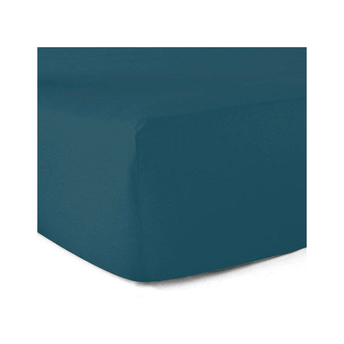 Drap Housse 140x190 En Coton Percale 80 Fils Bonnets 40 Cm